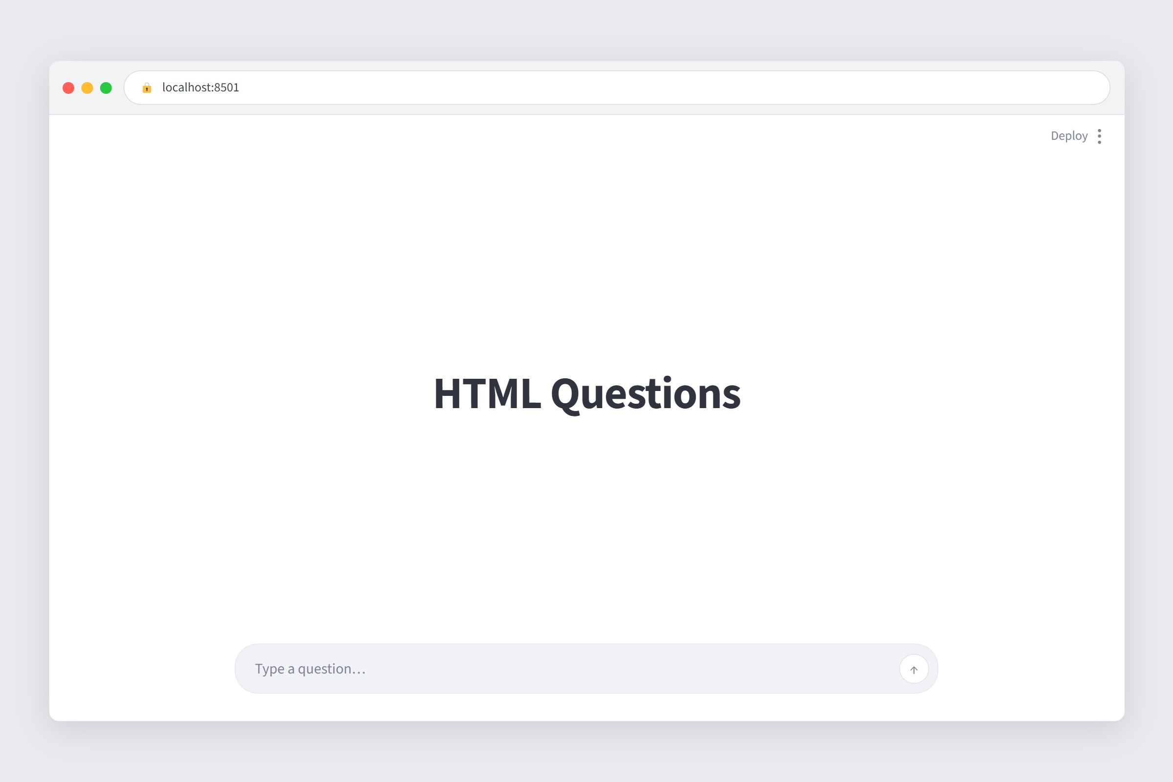 Streamlit Shop Support Chat at localhost:8501 — title and st.chat_input